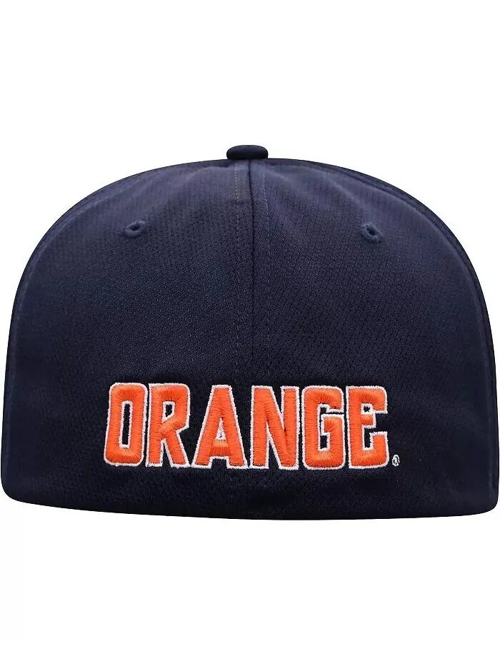 Мужская темно-синяя бейсболка Syracuse Orange Reflex Logo Flex Top of the World — изображение 4 из 4