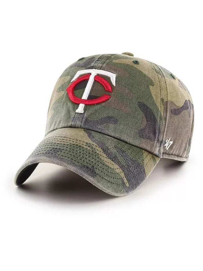 Мужская регулируемая шапка с камуфляжным принтом Minnesota Twins '47 Clean Up '47 Brand — изображение 1 из 4