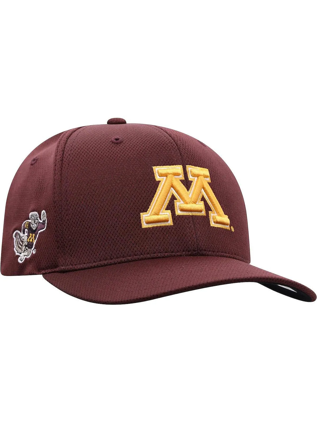 Мужская бордовая кепка с логотипом Minnesota Golden Gophers Reflex Top of the World — изображение 3 из 4, коричневый