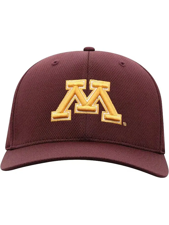 Мужская темно-бордовая бейсболка Minnesota Golden Gophers Reflex Logo Flex Top of the World — изображение 2 из 4