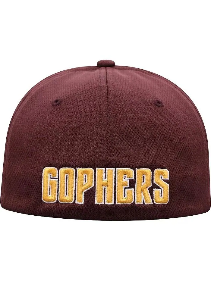 Мужская темно-бордовая бейсболка Minnesota Golden Gophers Reflex Logo Flex Top of the World — изображение 4 из 4
