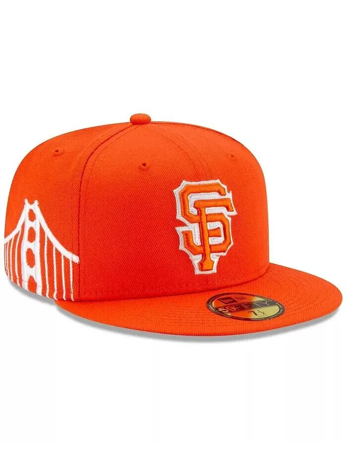 Мужская оранжевая приталенная шляпа San Francisco Giants City Connect 59FIFTY New Era