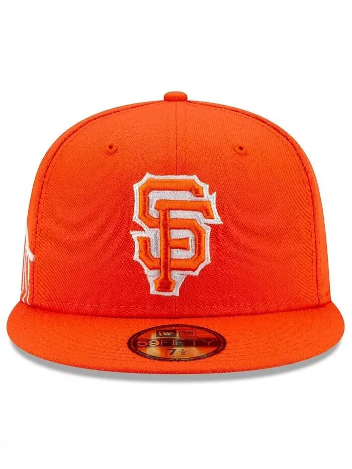 Мужская оранжевая приталенная шляпа San Francisco Giants City Connect 59FIFTY New Era — изображение 3 из 4