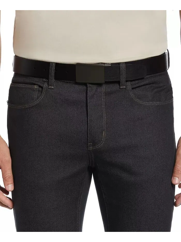 Мужской двусторонний ремень с металлическим налетом Perry Ellis Portfolio — изображение 4 из 5