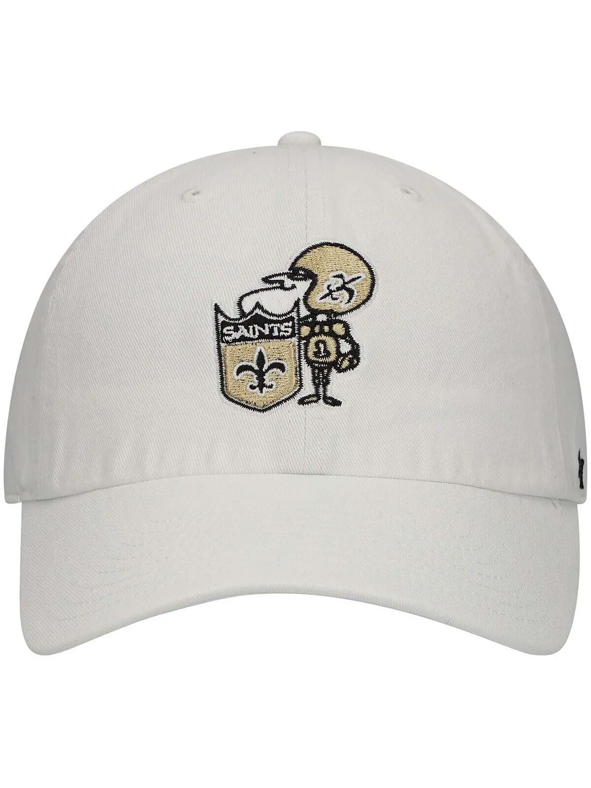 Мужская белая регулируемая кепка New Orleans Saints Clean Up Legacy '47 Brand — изображение 2 из 4, белый