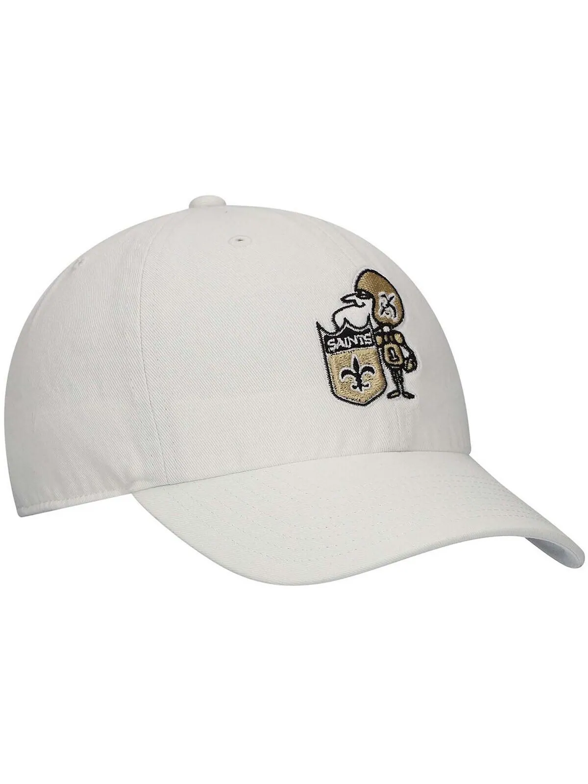 Мужская белая регулируемая кепка New Orleans Saints Clean Up Legacy '47 Brand — изображение 3 из 4, белый