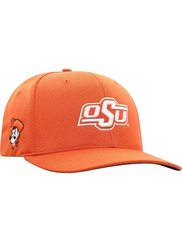 Мужская оранжевая гибкая кепка с логотипом Oklahoma State Cowboys Reflex Logo Top Of The World — изображение 3 из 4