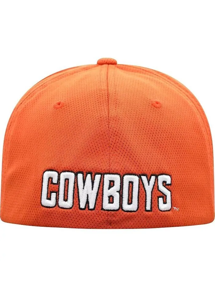 Мужская оранжевая гибкая кепка с логотипом Oklahoma State Cowboys Reflex Logo Top Of The World — изображение 4 из 4