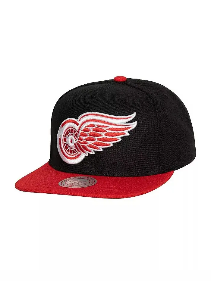 Мужская черная бейсболка Detroit Red Wings Core Team Ground 2.0 Snapback Mitchell & Ness — изображение 1 из 3