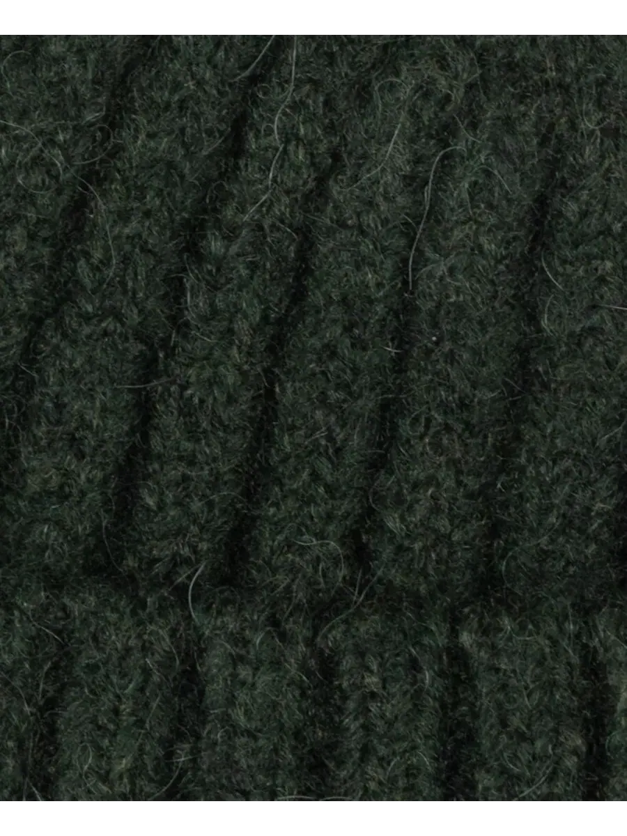 Шапка с кристаллами и ребристым узором Crystal Patch Rib Knit Lauren Ralph Lauren, Moss Agate — изображение 4 из 5