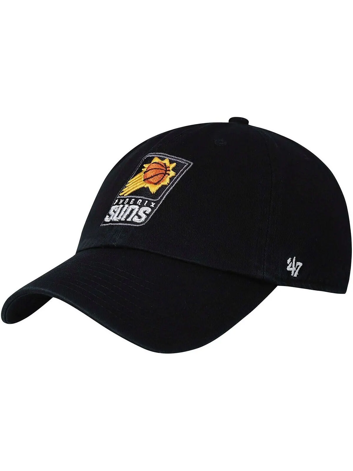 Мужская регулируемая кепка Black Phoenix Suns Team Clean-Up '47 Brand — изображение 1 из 4, черный