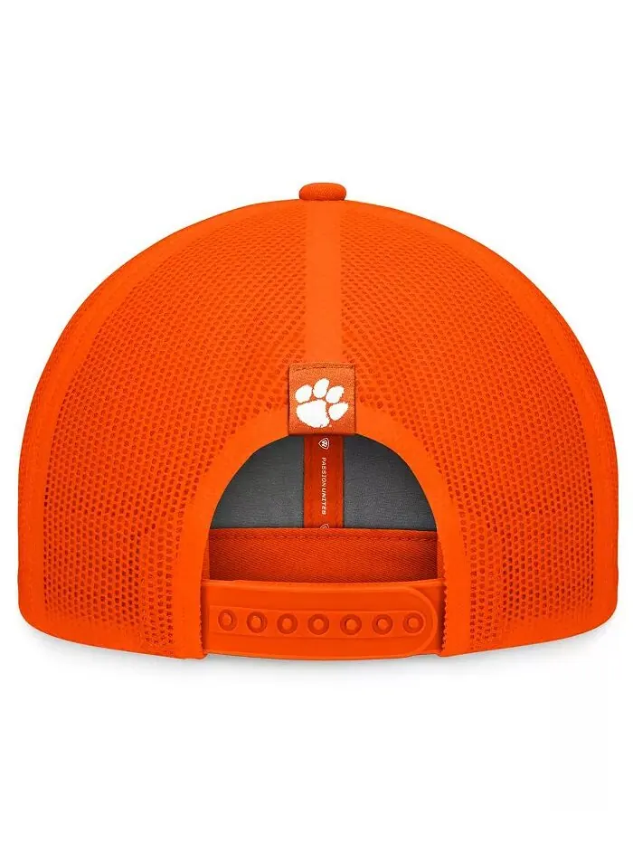 Мужская оранжевая регулируемая кепка Clemson Tigers Carson Trucker Top of the World — изображение 2 из 4