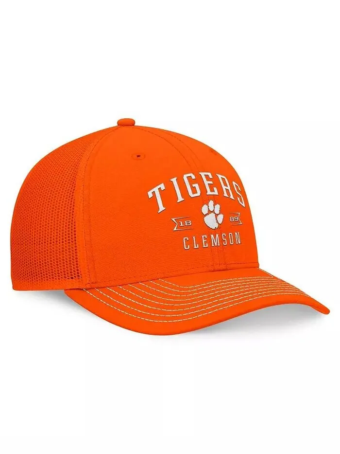 Мужская оранжевая регулируемая кепка Clemson Tigers Carson Trucker Top of the World — изображение 4 из 4