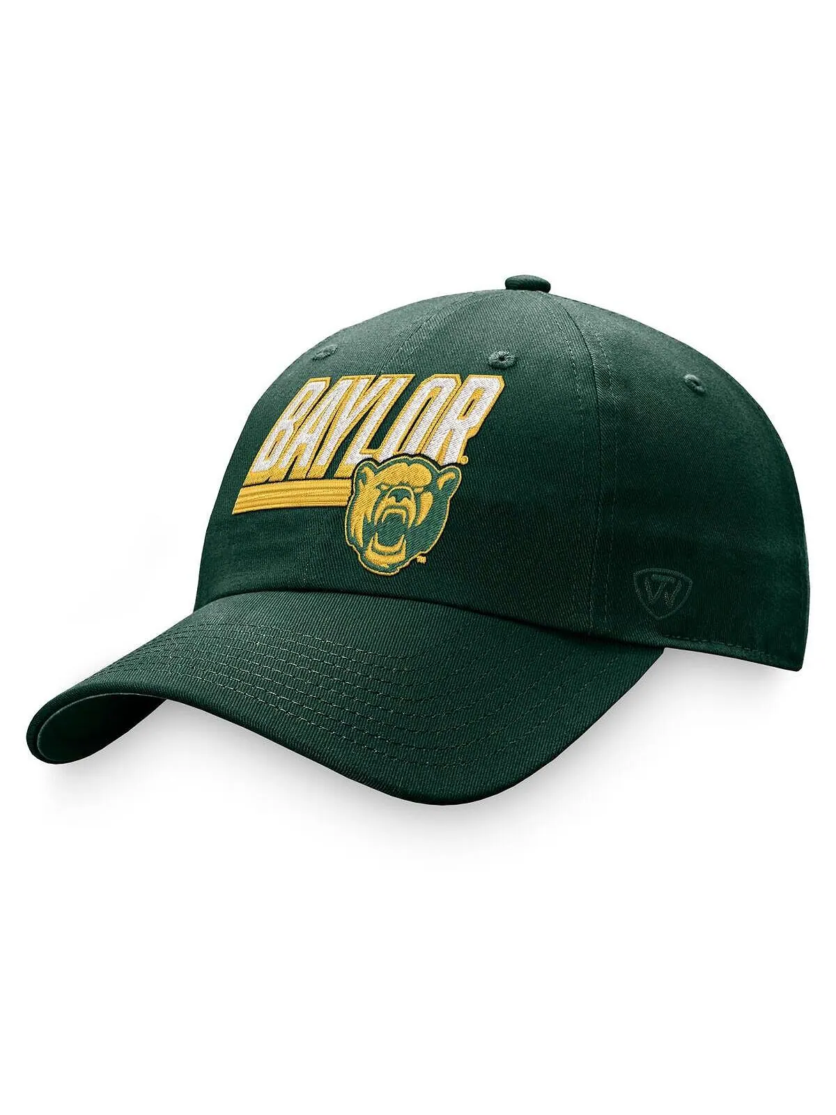 Мужская зеленая регулируемая шляпа Baylor Bears Slice Top of the World — изображение 1 из 2, зеленый