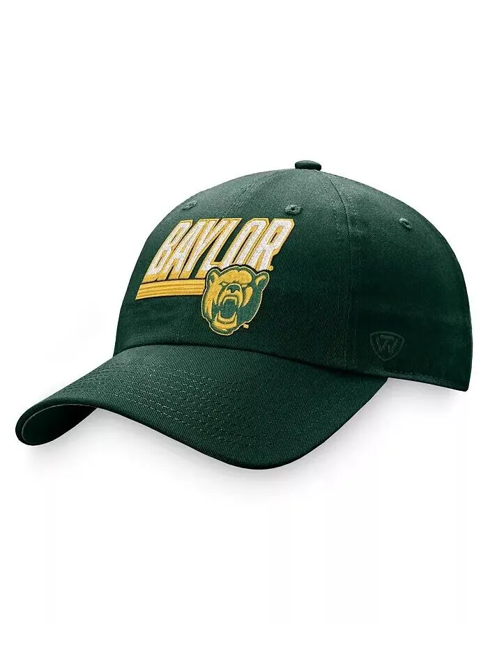 Мужская зеленая регулируемая шляпа Baylor Bears Slice Top Of The World — изображение 1 из 2