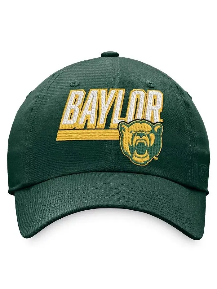 Мужская зеленая регулируемая шляпа Baylor Bears Slice Top Of The World — изображение 2 из 2
