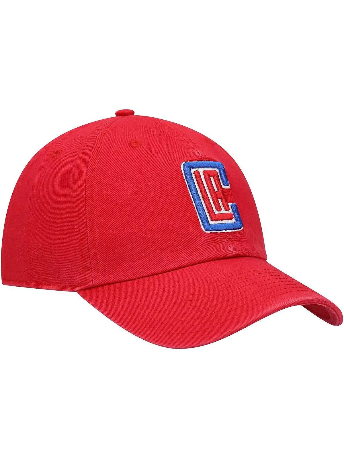 Мужская красная регулируемая кепка LA Clippers Team Clean Up '47 Brand — изображение 2 из 4, красный