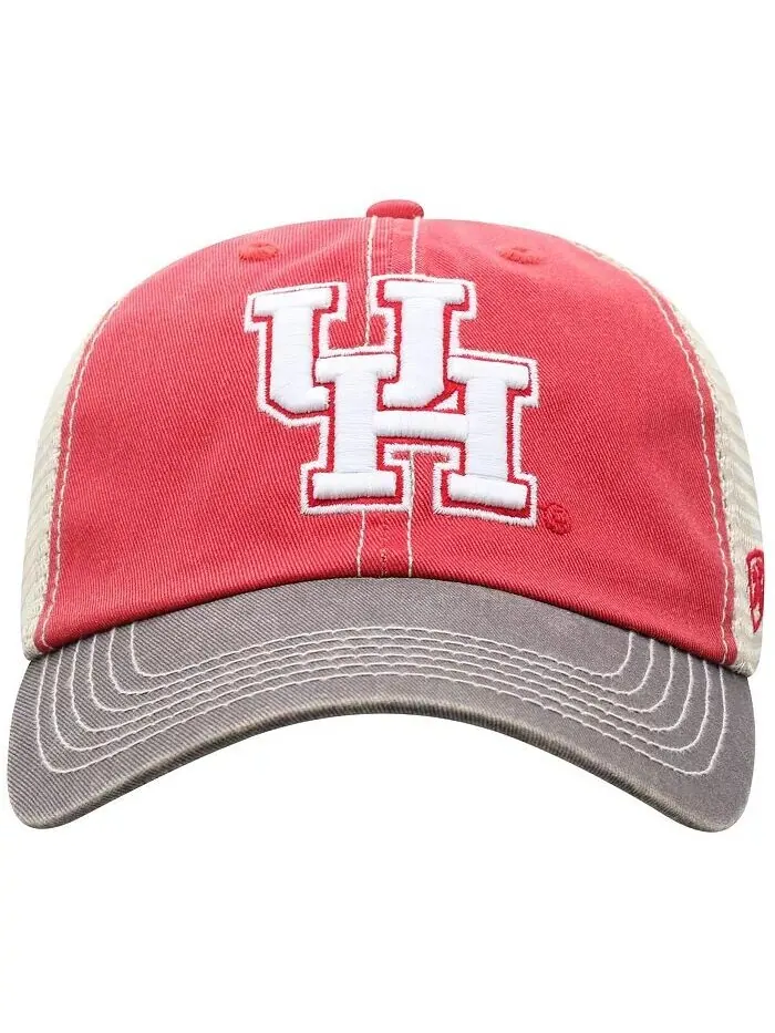 Мужская красная кепка Houston Cougars Offroad Trucker Snapback Top Of The World — изображение 2 из 4
