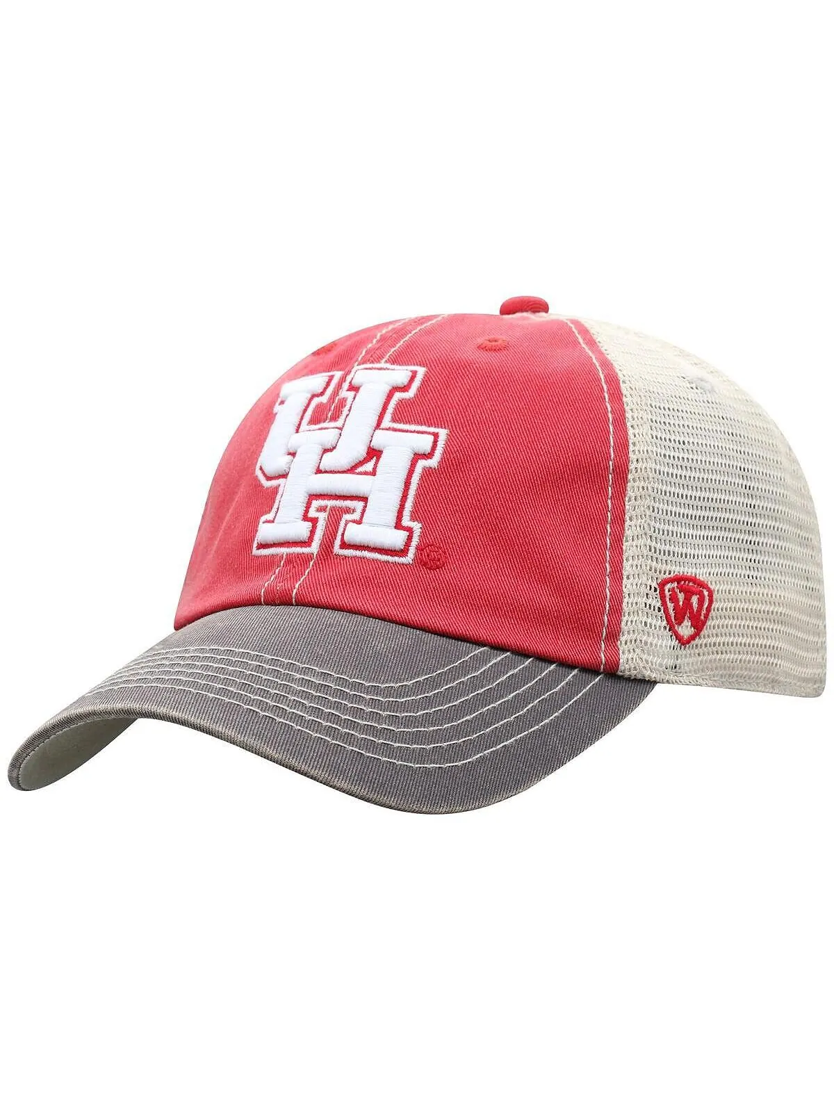 Мужская красная кепка Houston Cougars Offroad Trucker Snapback Top of the World — изображение 1 из 4, красный