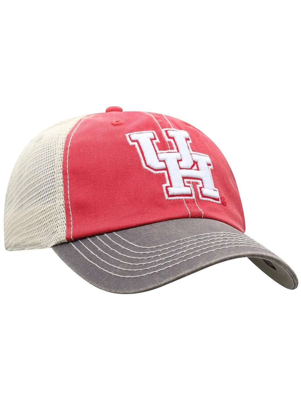 Мужская красная кепка Houston Cougars Offroad Trucker Snapback Top of the World — изображение 3 из 4, красный