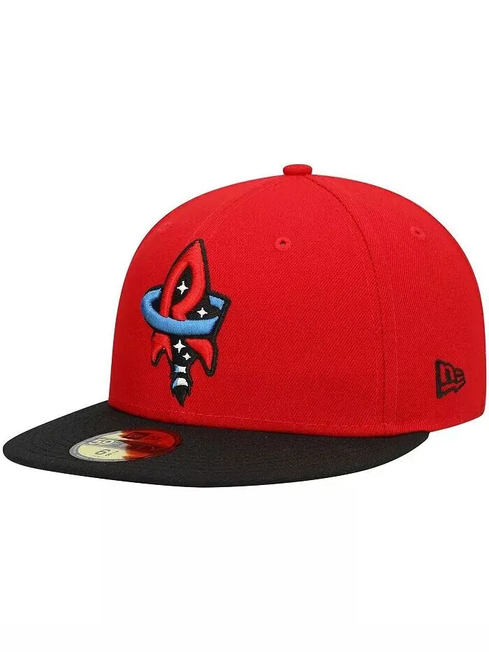 Мужская приталенная шляпа Red Rocket City Trash Pandas Authentic Collection Team Alternate 59FIFTY