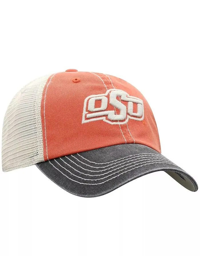 Мужская оранжевая кепка-кепка Oklahoma State Cowboys Offroad Trucker Snapback Top of the World — изображение 3 из 4