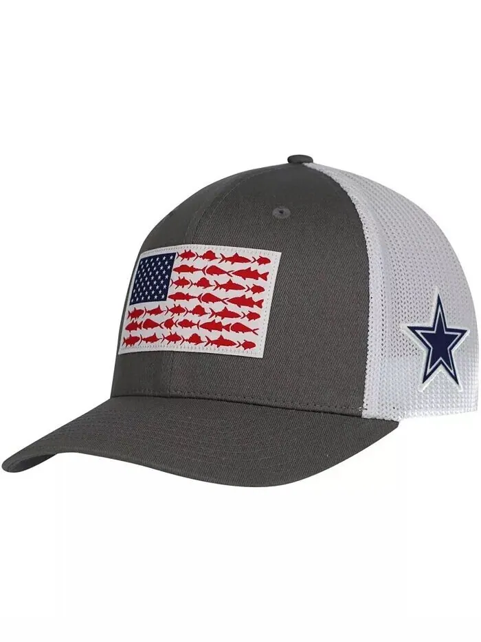 Мужская гибкая кепка с флагом Dallas Cowboys PFG Fish Columbia — изображение 1 из 4