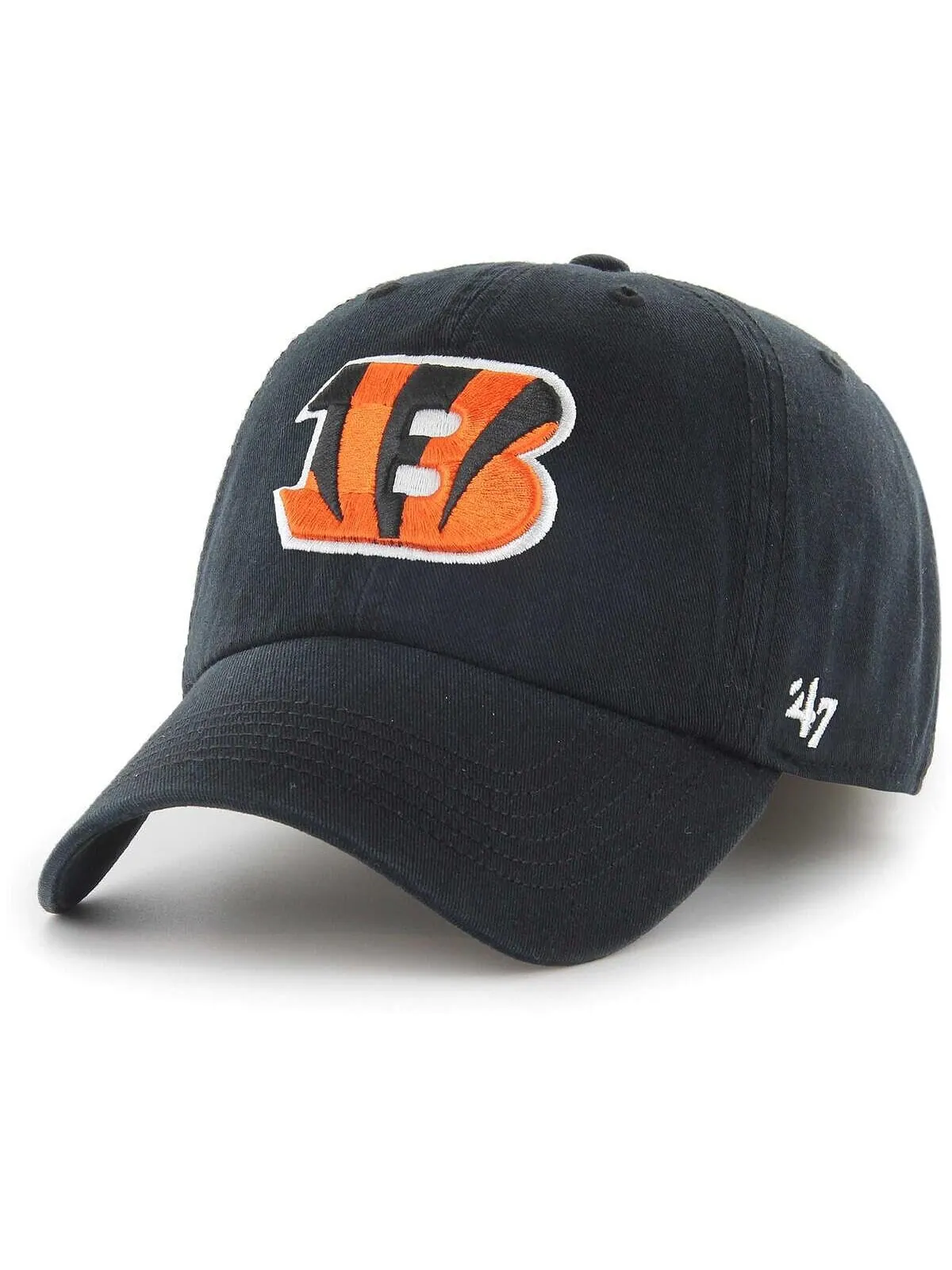 Черная мужская приталенная шляпа с логотипом Cincinnati Bengals Franchise '47 Brand — изображение 1 из 2, черный