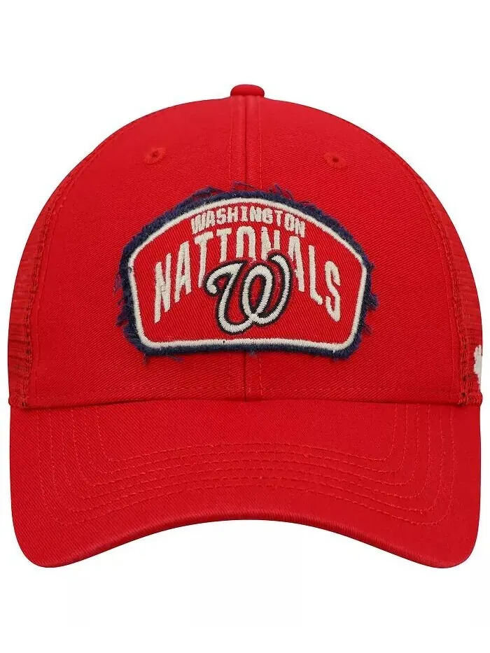 Мужская кепка Red Washington Nationals Cledus MVP Trucker Snapback '47 '47 Brand — изображение 2 из 4