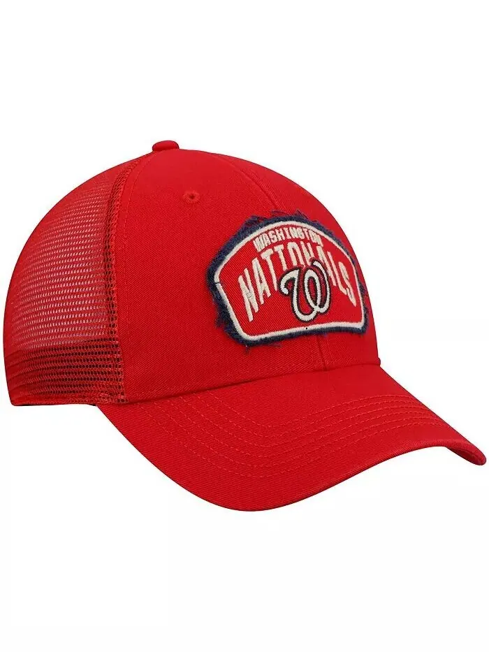 Мужская кепка Red Washington Nationals Cledus MVP Trucker Snapback '47 '47 Brand — изображение 3 из 4