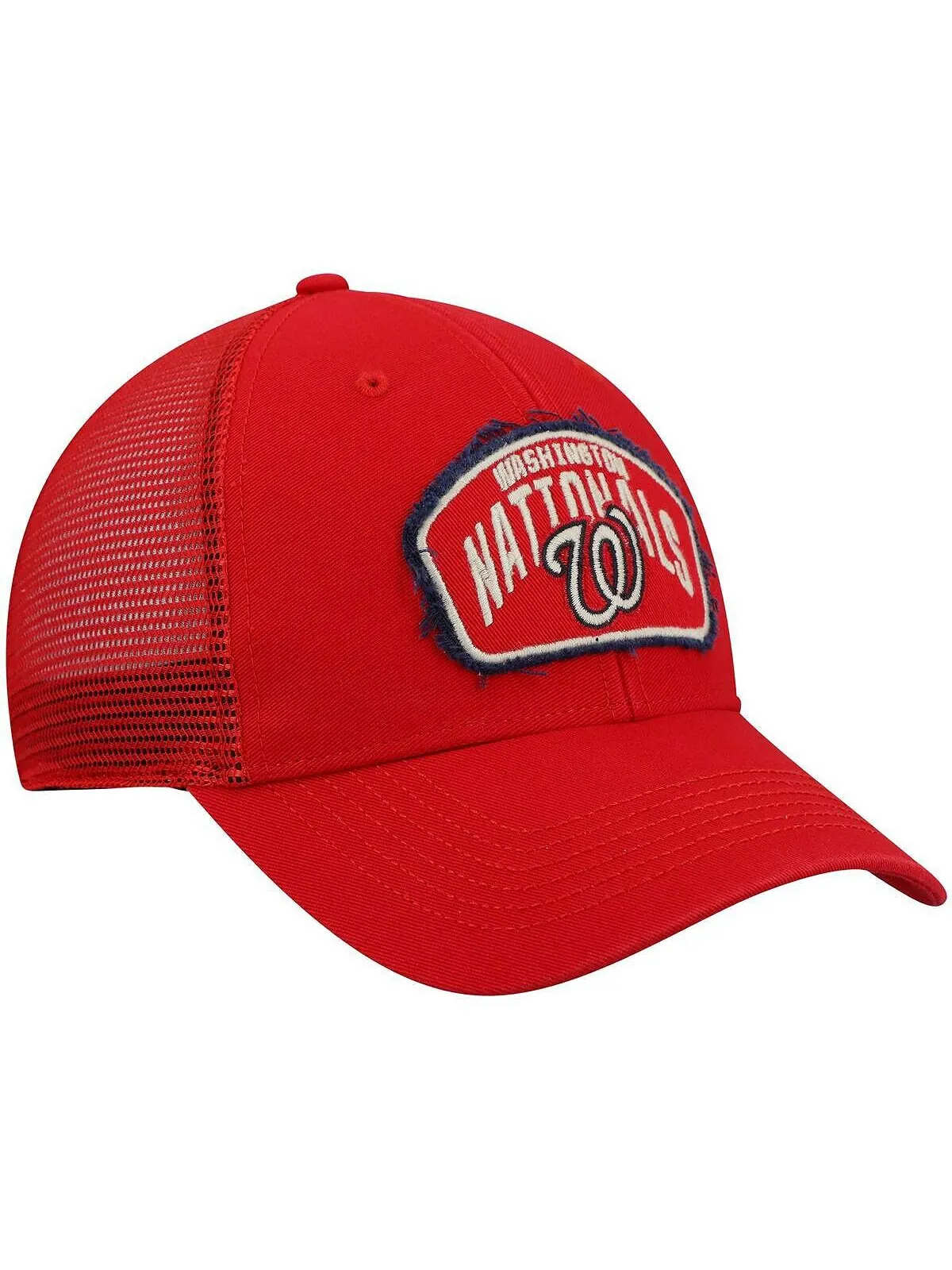 Мужская кепка Red Washington Nationals Cledus MVP Trucker Snapback '47 '47 Brand — изображение 3 из 4, красный