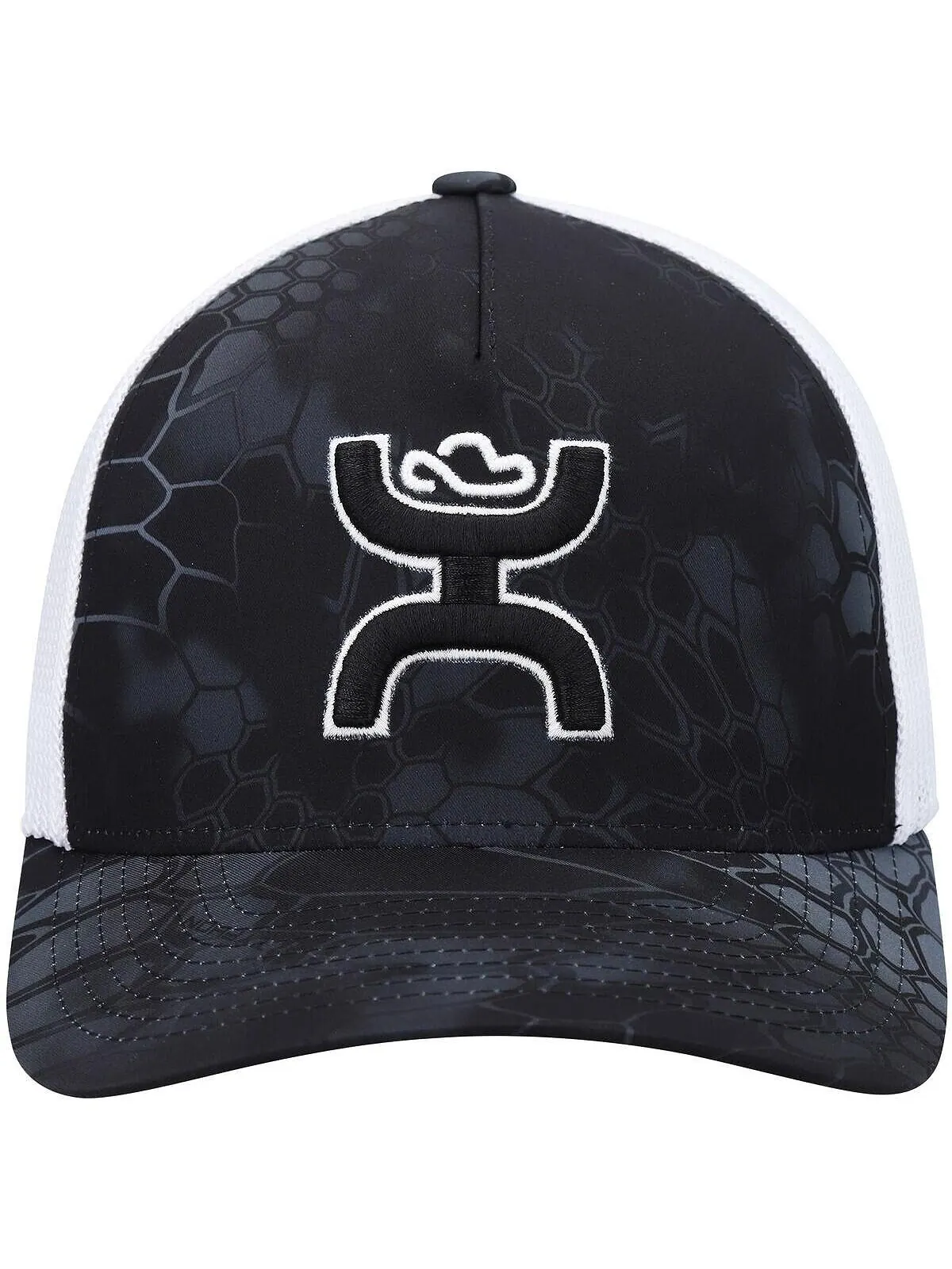 Мужская черно-белая кепка Bass Trucker Snapback Hooey — изображение 2 из 2, черный белый