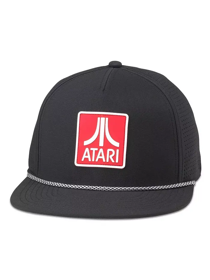 Мужская и женская черная бейсболка Atari Buxton Pro Snapback American Needle — изображение 1 из 2