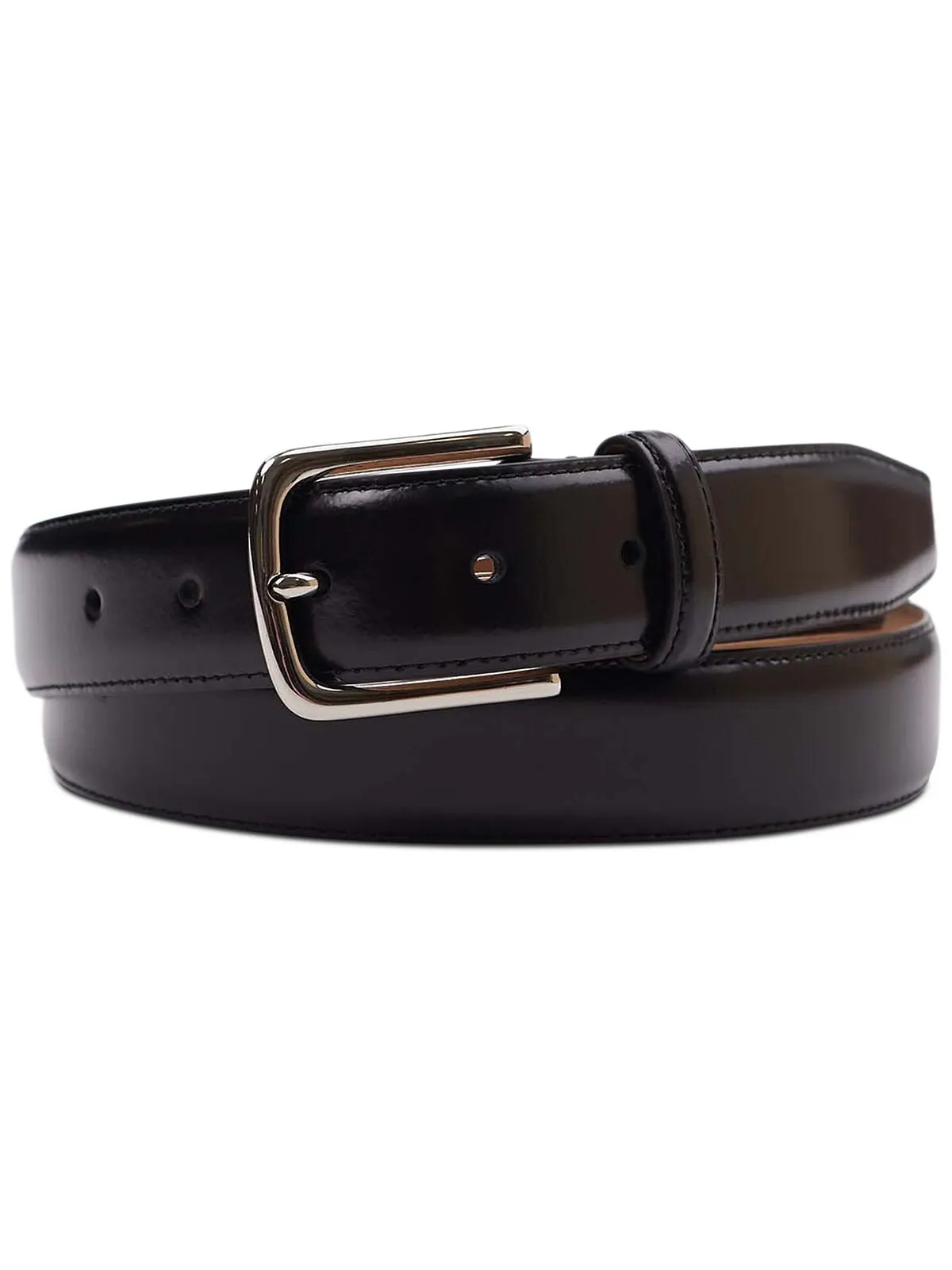 Мужской деловой ремень Spazzol с перьями Cole Haan — изображение 1 из 3, черный