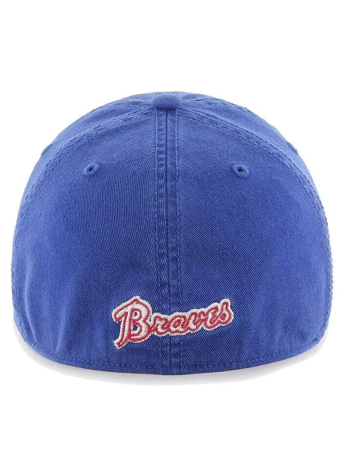Мужская приталенная шляпа Royal Atlanta Braves Cooperstown Collection Franchise '47 Brand — изображение 2 из 2