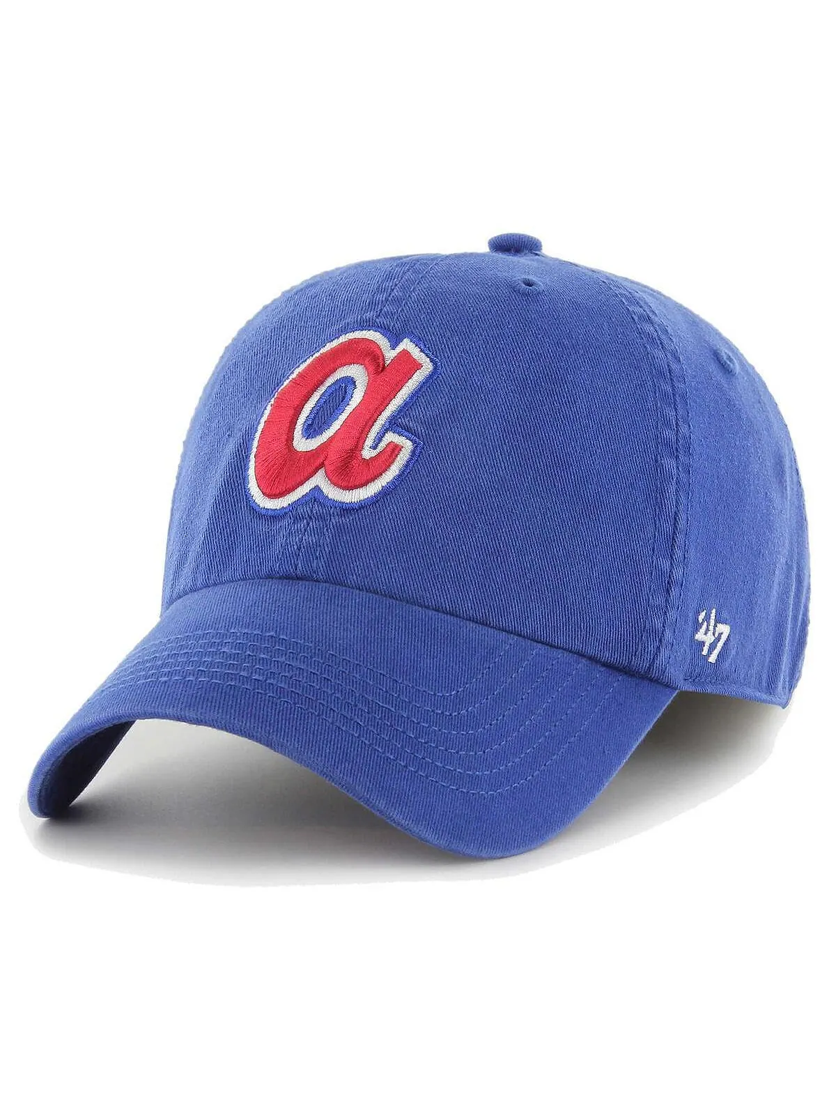 Мужская приталенная шляпа Royal Atlanta Braves Cooperstown Collection Franchise '47 Brand