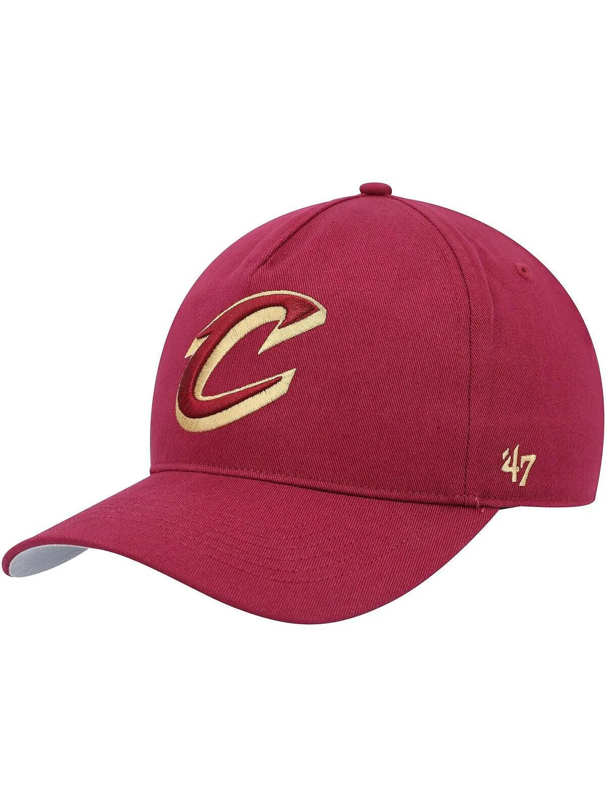 Мужская кепка Wine Cleveland Cavaliers Hitch Snapback '47 Brand — изображение 1 из 1, красный