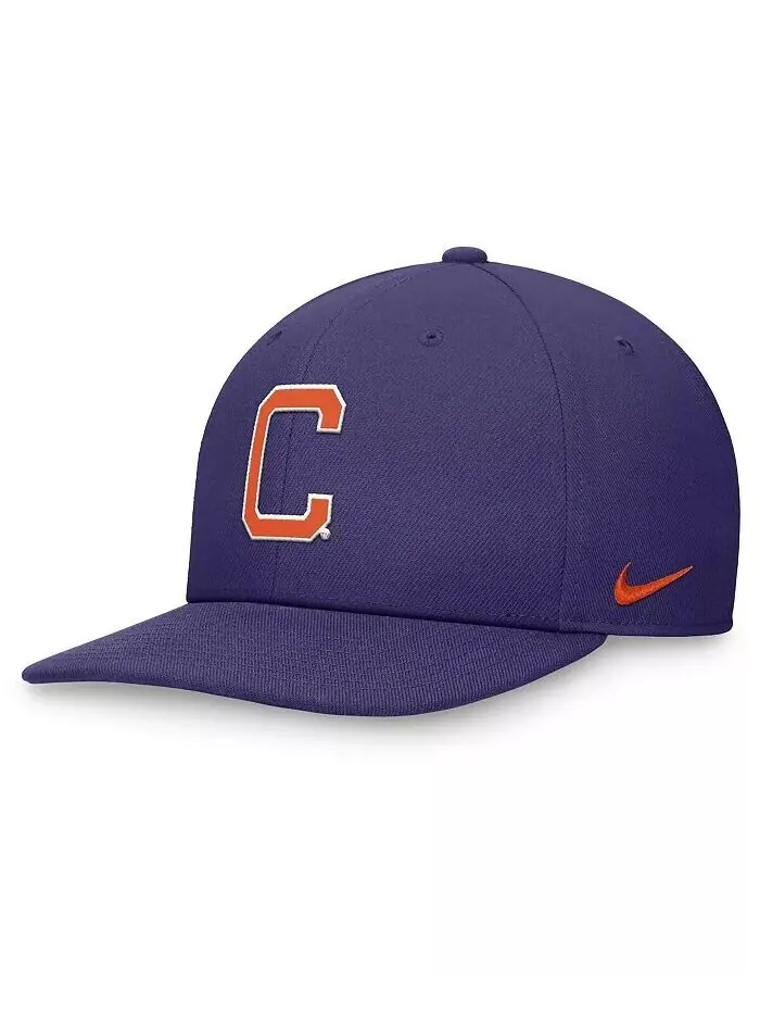 Мужская фиолетовая бейсболка Clemson Tigers Primetime Pro Snapback Nike — изображение 1 из 4