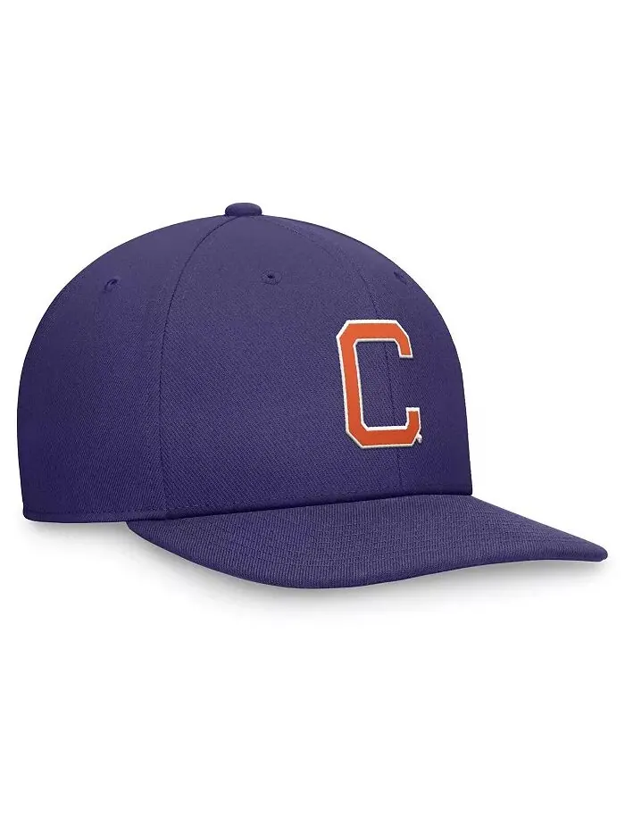 Мужская фиолетовая бейсболка Clemson Tigers Primetime Pro Snapback Nike — изображение 3 из 4