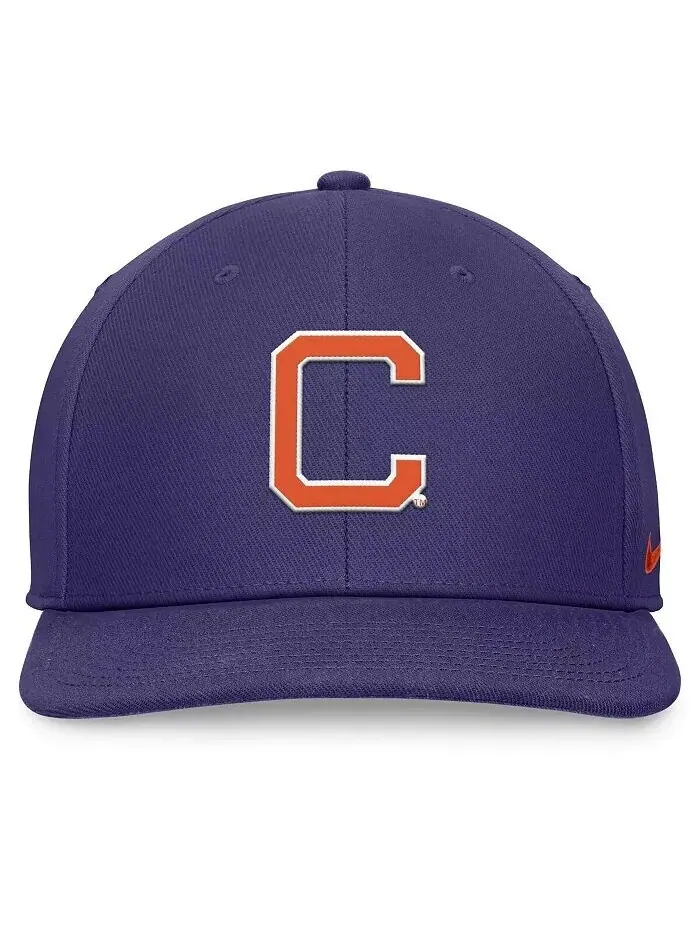 Мужская фиолетовая бейсболка Clemson Tigers Primetime Pro Snapback Nike — изображение 4 из 4