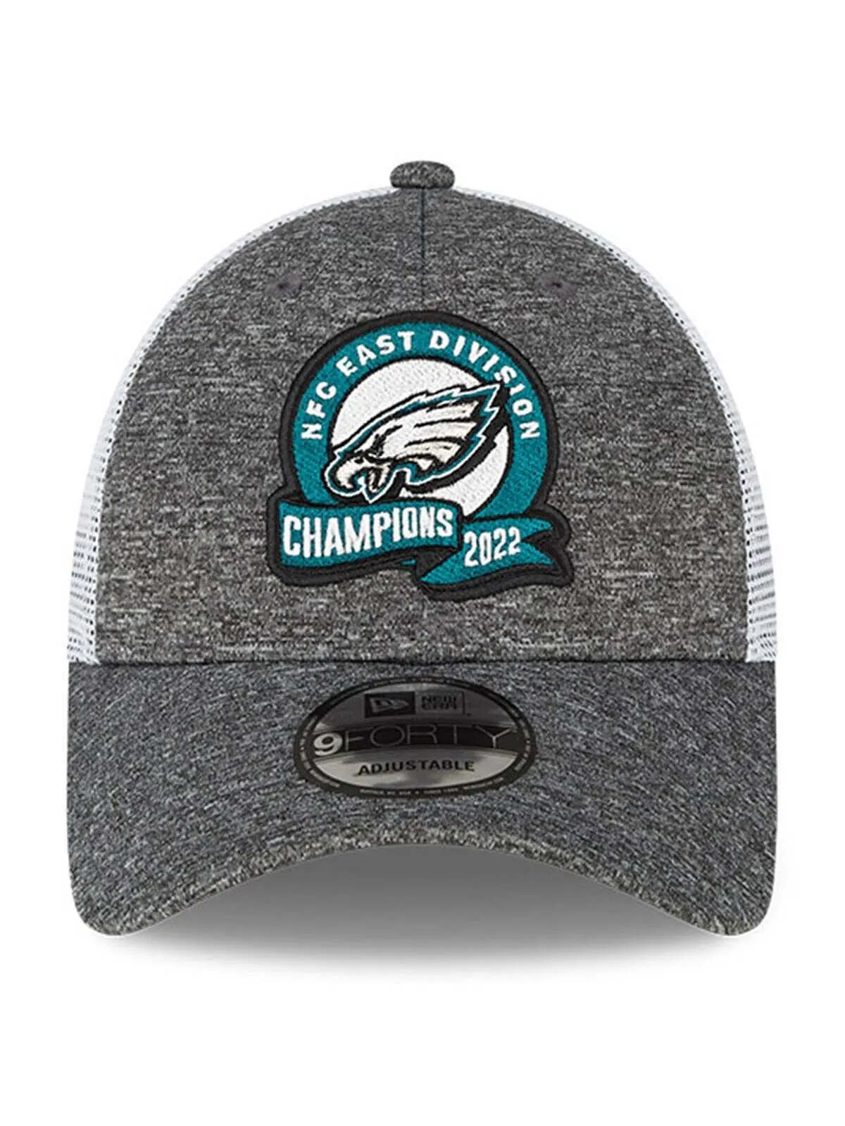 Мужская бейсболка Хизер Грей Филадельфия Иглз 2022 NFC East Division Champions Раздевалка 9FORTY — изображение 4 из 4, серый