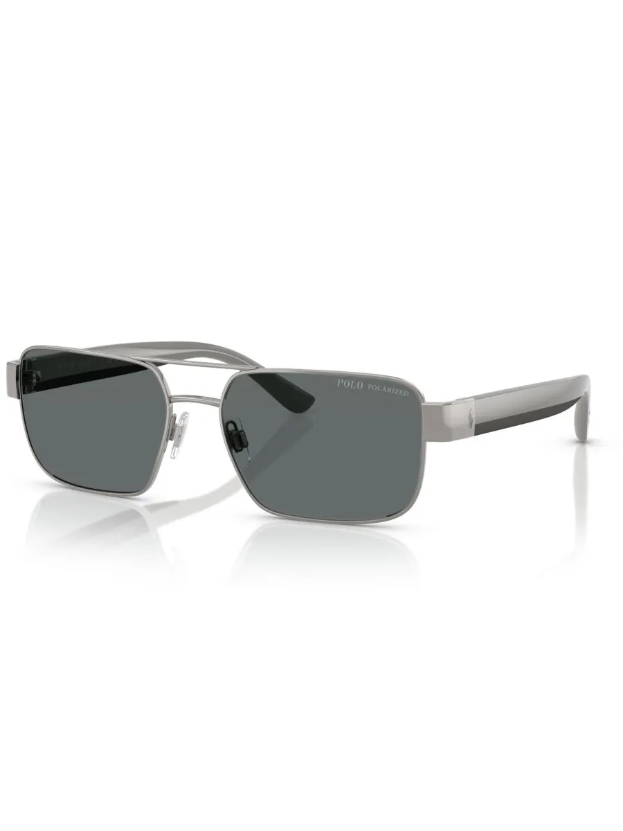 Мужские поляризованные солнцезащитные очки, PH3161 Polo Ralph Lauren, Brushed Gunmetal