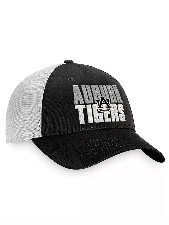 Мужская черно-белая каштановая кепка Tigers Stockpile Trucker Snapback Top Of The World — изображение 3 из 4