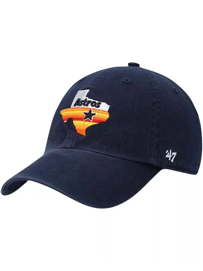 Мужская темно-синяя регулируемая шляпа с логотипом Houston Astros 1984 Cooperstown Collection Clean — изображение 1 из 4