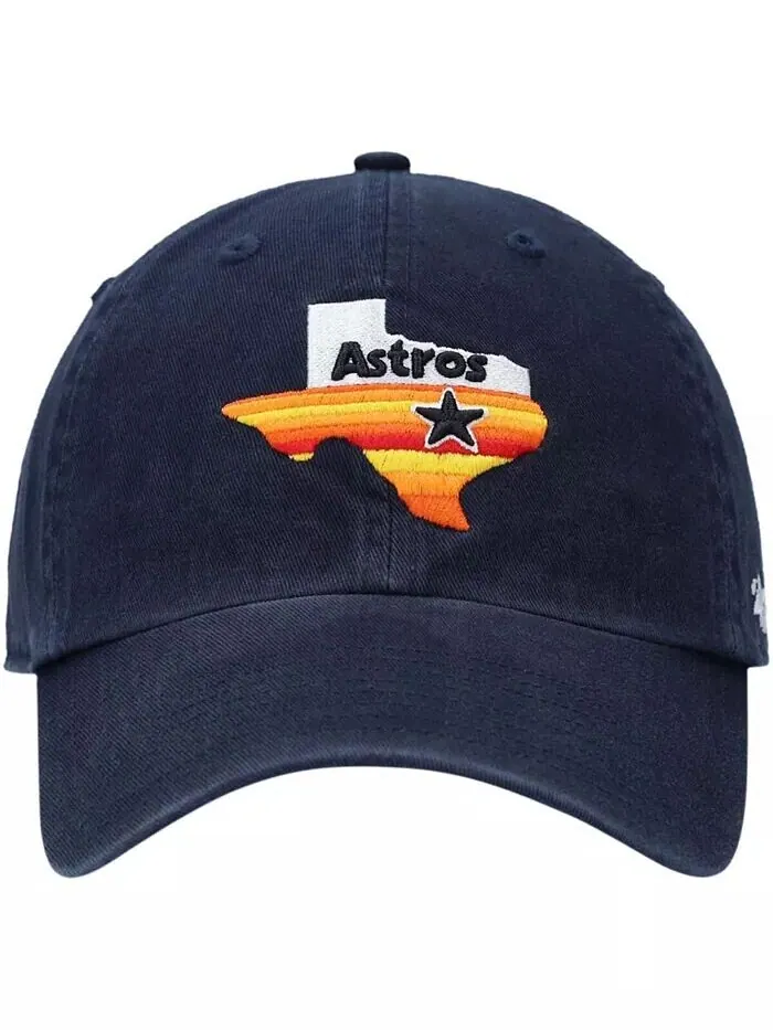 Мужская темно-синяя регулируемая шляпа с логотипом Houston Astros 1984 Cooperstown Collection Clean — изображение 2 из 4
