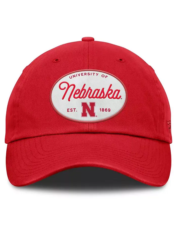 Женская бейсболка Scarlet Nebraska Huskers Candid Adjustable Fanatics — изображение 2 из 4