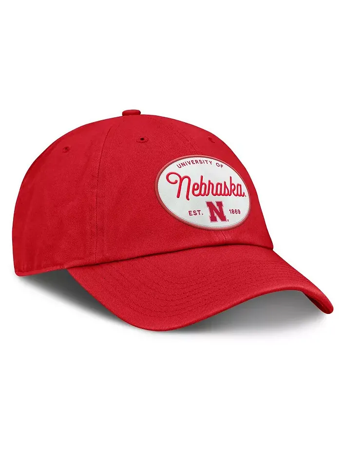Женская бейсболка Scarlet Nebraska Huskers Candid Adjustable Fanatics — изображение 3 из 4