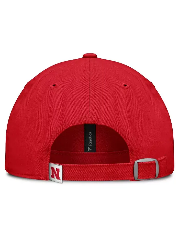 Женская бейсболка Scarlet Nebraska Huskers Candid Adjustable Fanatics — изображение 4 из 4