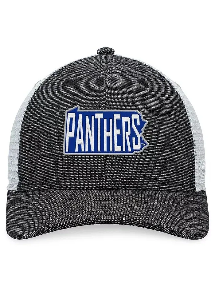 Мужская темно-серая кепка White Pitt Panthers Townhall Trucker Snapback Top Of The World — изображение 2 из 4