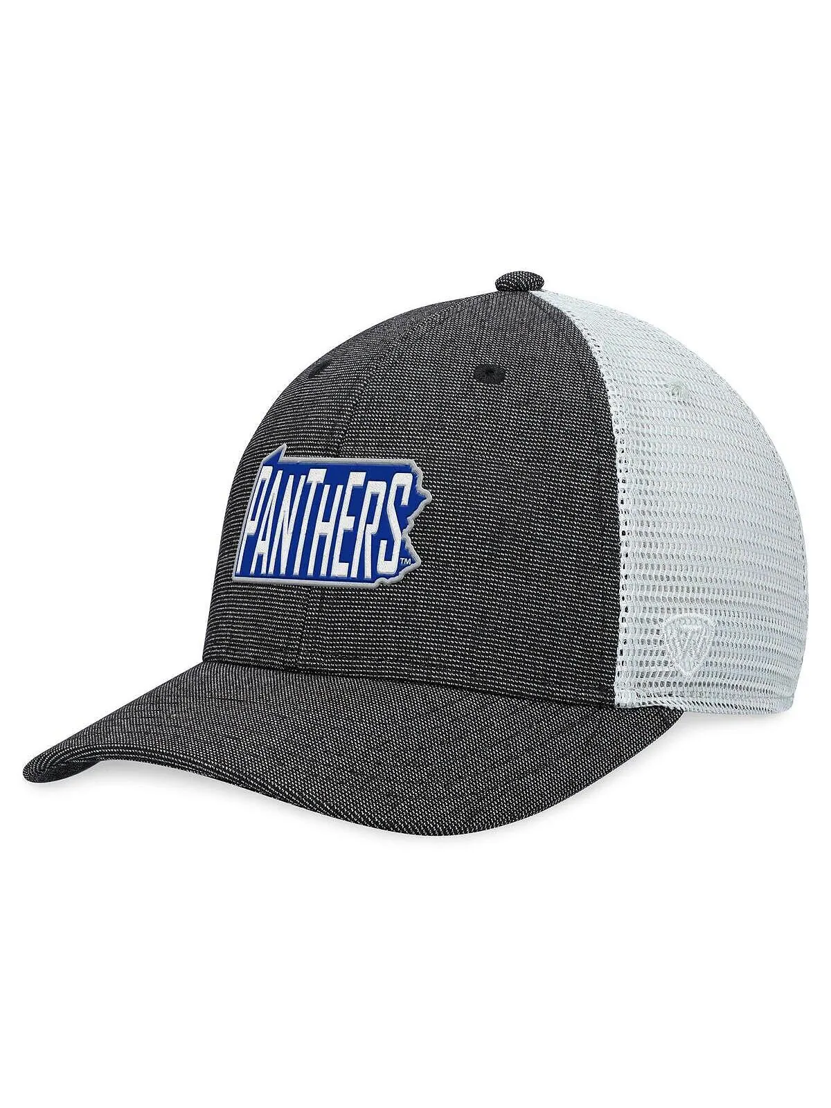 Мужская темно-серая кепка White Pitt Panthers Townhall Trucker Snapback Top of the World — изображение 1 из 4